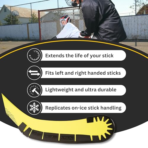 Wraparound Hockey Stick Blade Protector for Off Ice Training  Street Hockey - Long Lasting -Cuts to Fit Kids  Intermediate  Senior Sticks - Hockey Training Equipment  Accessories  Gear (White  1 Pack) - Image 4